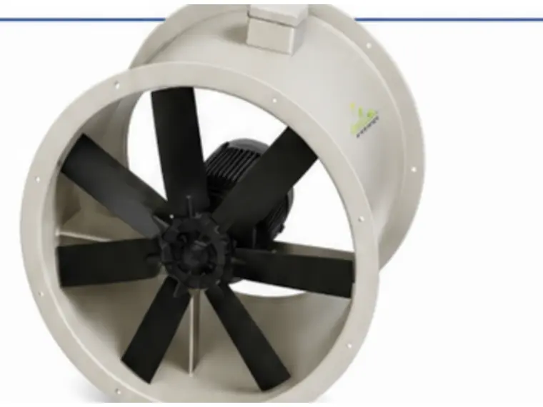 Axial flow fan for high air delivery ventilation and exhaust systems